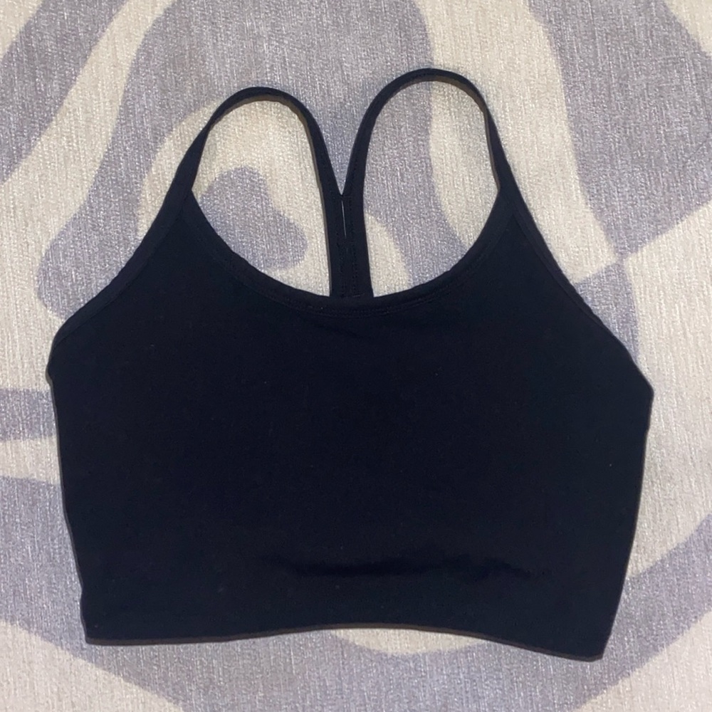 Black Crop Top w/ Double Layer